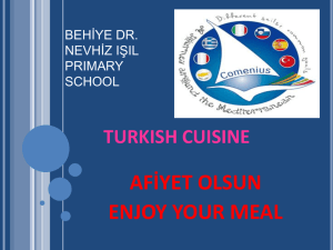 TURKISH CUISINE