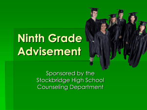 Ninth Grade Advisement