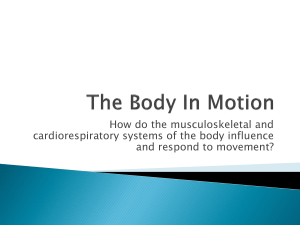 The Body In Motion Crital Question 1