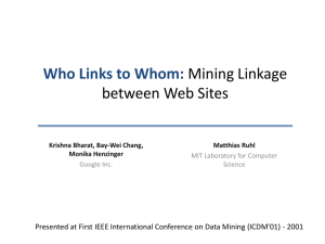 Who Links to Whom: Mining Linkage between Web Sites