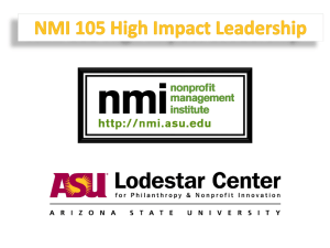 NMI 105: High Impact Leadership