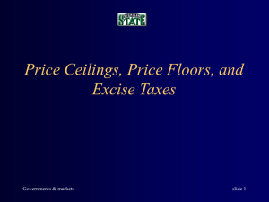 Price Ceilings, Price Floors, and Excise Taxes