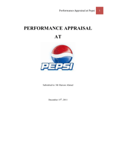 Performance Appraisal at Pepsi - six