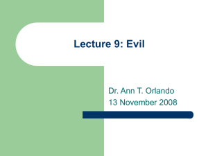 Lecture 9 Evil