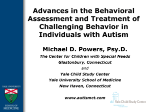 Behavioral Treatments PowerPoint, Dr. Michael Powers