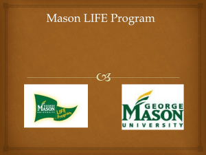 Academics - Mason LIFE - George Mason University