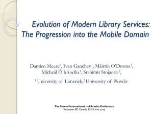 Evolution of Modern Library Services