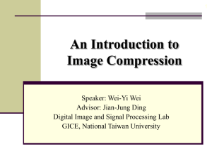 An Introduction to Image Compression