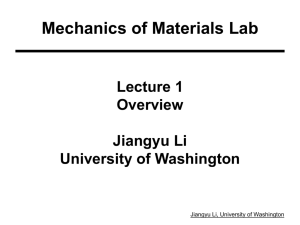 Machine Design Analyis - University of Washington