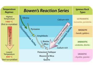 6. Bowen's Reaction Series ﻿PPT