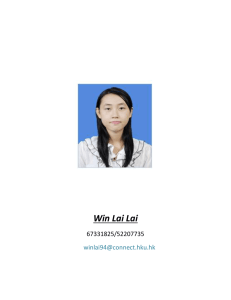 Click Here to Full CV of Win Lai Lai