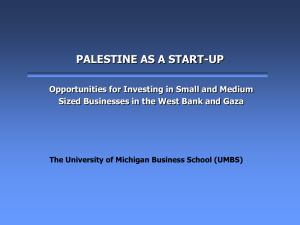 palestine as a start-up - University of Michigan