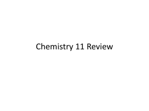 File - Mr. Chio's Chemistry 11
