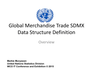 Global Merchandise Trade SDMX Data Structure Definition