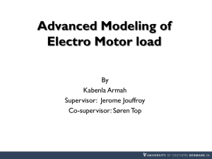 Advance Modeling of Electro Motor load