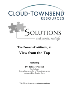 The Power of Attitude, 4 - Cloud Townsend Resources