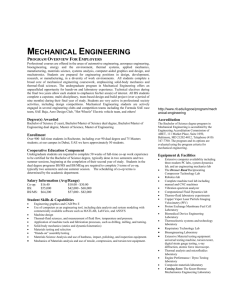 Selected Employers of Mechanical Engineering Co