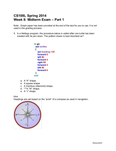 CS108L Spring 2014 Week 8: Midterm Exam – Part 1