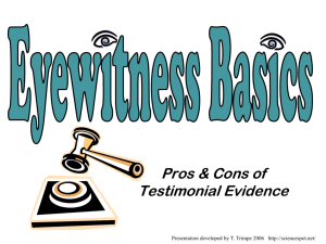 Unit 1-Eye witness basics