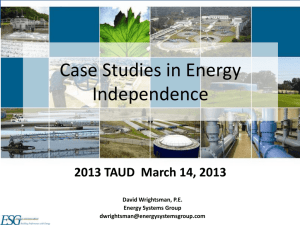 TAUD 2013 - energy independence