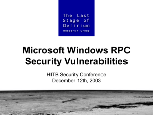 Introduction to Microsoft RPC