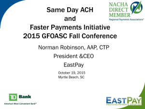 How Same Day ACH & Faster Payments Impact Your