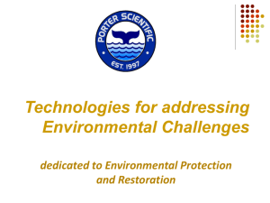 Technologies for Addressing Environmental Challenges
