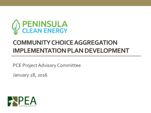 Implementation Plan - Peninsula Clean Energy