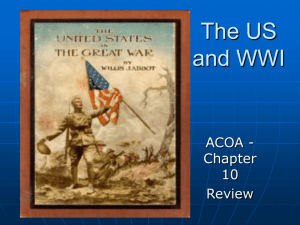 The US and WWI