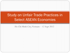 Study on Unfair Trade Practices in Select ASEAN Economies