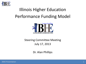 Presentation - Illinois Board of Higher Education