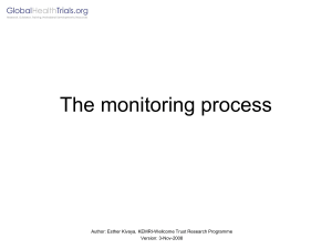 The monitoring process