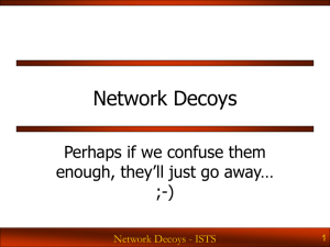 NetworkDecoys.v0.9.ists