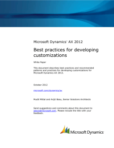 Best practices for developing customizations_AX2012