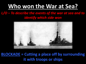 Why did Britain win the War at Sea?