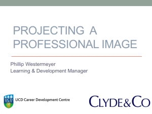 Creating a Professional Image