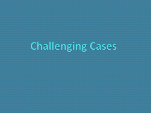 Challenging Cases - Advocate Health Care