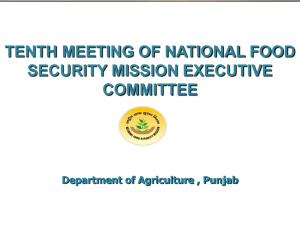 Punjab - National Food Security Mission