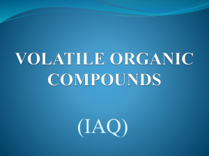 Volatile Organic Compounds (View Source PPT)
