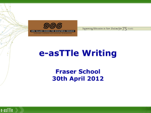 e-asTTle FINAL writing session - fraser