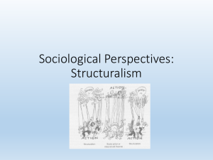 Sociological Perspectives: Structuralism