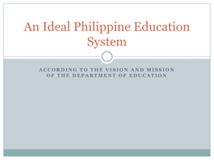 An Ideal Philippine Education System