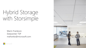Hybrid Storage with StorSimple Technical Data Deck