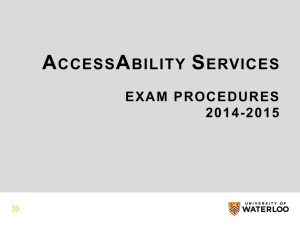 exam spiel/procedures - University of Waterloo