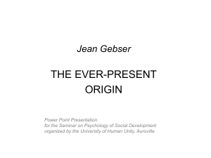 Jean Gebser1 - University of Human Unity