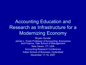 Accounting Education and Research as Infrastructure