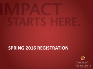 Spring 2016 Registration Workshop ppt