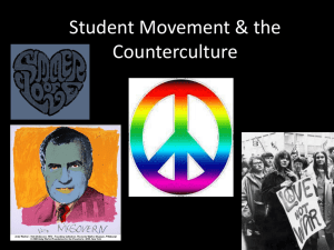 Student Movement & the Counterculture