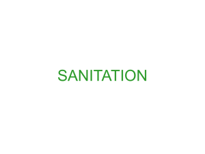 Sanitation