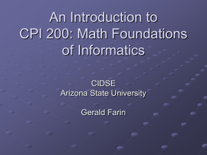 An Introduction to CPI 200